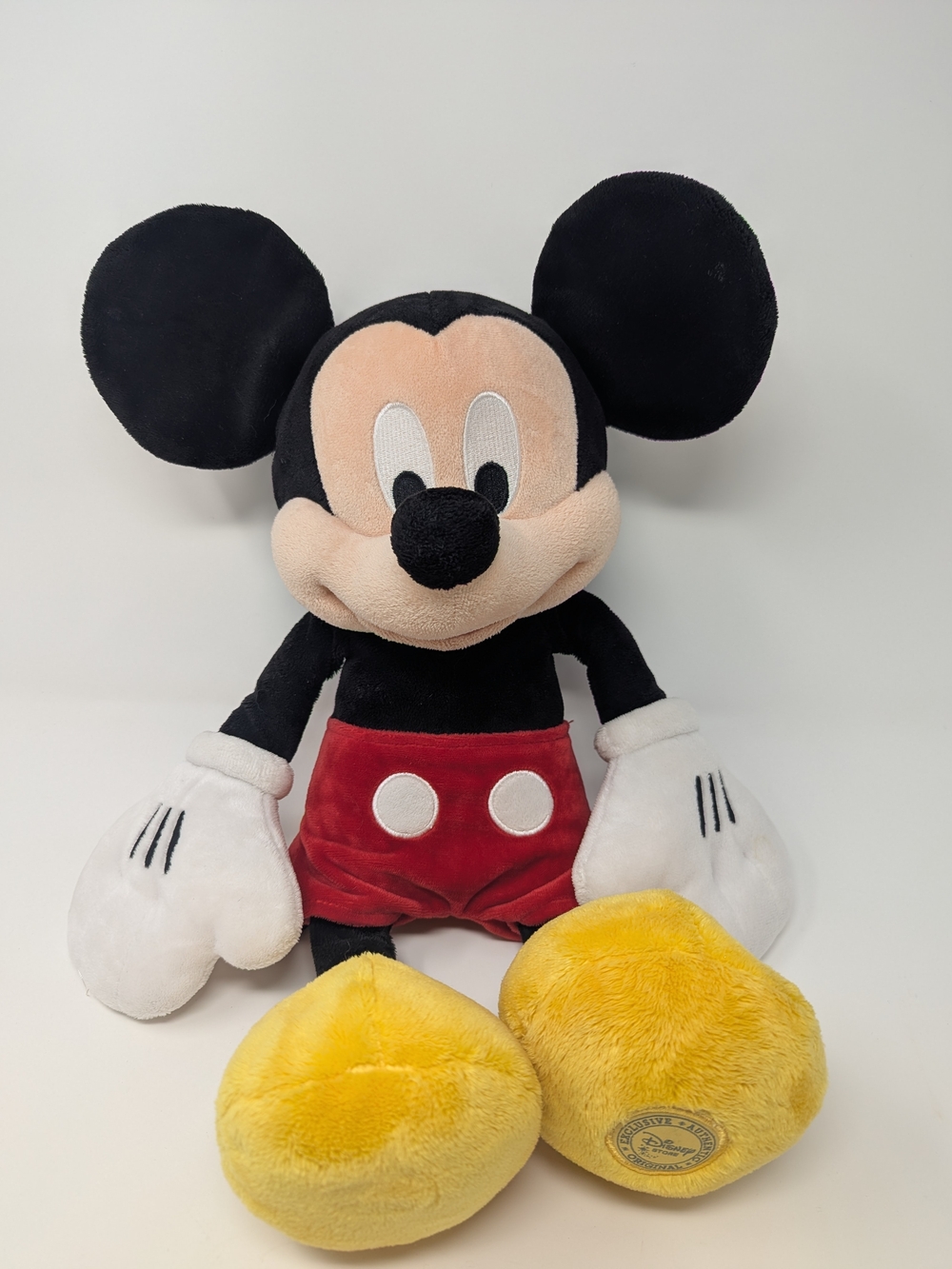 Disney Store Original Authentic Genuine Mickey Mouse Plush Toy 18"